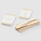 Éventail Programme de cérémonie de mariage avec confettis p (Non-assemblé)