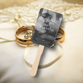 Éventail Programme de cérémonie de mariage avec photo en no