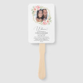 Éventail Programme de cérémonie de mariage de bienvenue Élé (Devant)