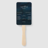 Éventail Programme de cérémonie de Mariage en argent de la  (Dos)