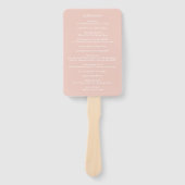 Éventail Programme de cérémonie des Cercles de Mariage d'or (Devant)