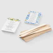 Éventail Programme de Cérémonie des Mariages d'agrumes médi (Non-assemblé)