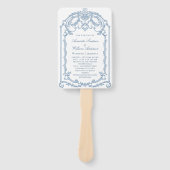 Éventail Programme de cérémonie des Mariages de grâce de l' (Devant)