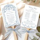 Éventail Programme de cérémonie des Mariages de grâce de l'