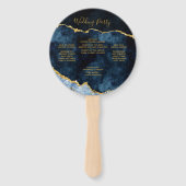 Éventail Programme de cérémonie des Mariages de la Marine B (Dos)