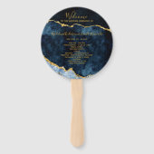 Éventail Programme de cérémonie des Mariages de la Marine B (Devant)