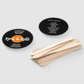 Éventail Programme de cérémonie des mariages de rock and ro (Non-assemblé)