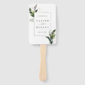 Éventail Programme de cérémonie des Mariages du Foliage tro (Devant)