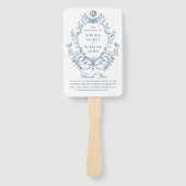 Éventail Programme de cérémonie des Mariages floraux de l'O (Devant)