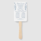 Éventail Programme de cérémonie des Mariages floraux de l'O (Dos)