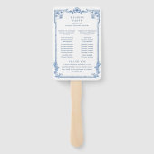 Éventail Programme de cérémonie des Mariages ornés du Victo (Dos)