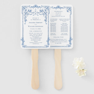 Éventail Programme de cérémonie des Mariages ornés du Victo