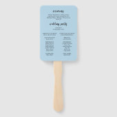 Éventail Programme de cérémonie Ventilateur de main Beach S (Dos)