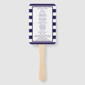 Éventail Programme de collecte de Mariages de phare nautiqu (Dos)