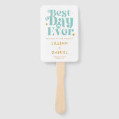 Éventail Programme de couleurs Modern Retro Beachy (Devant)