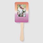 Éventail Programme de dégradé de drapeau de fierté de photo (Devant)