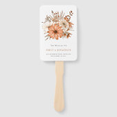 Éventail Programme de fleurs Brown à la crème d'automne (Devant)