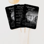 Éventail Programme de funérailles avec photo de célébration