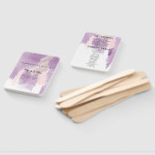 Éventail Programme de la cérémonie de Mariage de splash Lav (Non-assemblé)