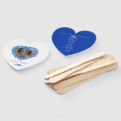 Éventail Programme de la photo oubliée-moi-pas-du-coeur (Non-assemblé)