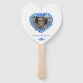 Éventail Programme de la photo oubliée-moi-pas-du-coeur (Devant)