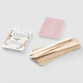 Éventail Programme de mariage à blush géométrique et or ros (Non-assemblé)