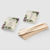 Éventail Programme De Mariage À La Dentelle Et À L'Hydrangé (Non-assemblé)