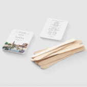 Éventail Programme de mariage à l'aquarelle de Séville Espa (Non-assemblé)