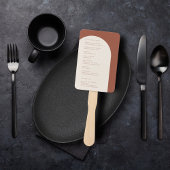 Éventail Programme de mariage à l'arche en terre cuite mini