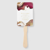 Éventail Programme de mariage Abstrait pour les mousseux Vi (Devant)