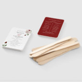 Éventail Programme de mariage | Aquarelle Dusty Blush Wine  (Non-assemblé)