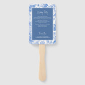 Éventail Programme de mariage aux florales botaniques à l'a (Dos)