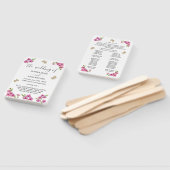 Éventail Programme de mariage aux orchidées violettes éléga (Non-assemblé)