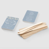 Éventail Programme de mariage avec guirlandes de lumières b (Non-assemblé)