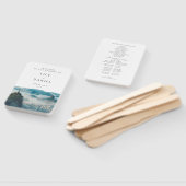 Éventail Programme de mariage avec vue sur Rio de Janeiro (Non-assemblé)