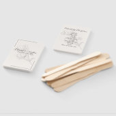 Éventail Programme de mariage Beige Elegance (Non-assemblé)