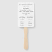 Éventail Programme de mariage Boho Wildflower Meadow (Dos)