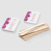 Éventail Programme de mariage bouquet floral romantique (Non-assemblé)