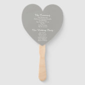 Éventail Programme de mariage Bubbly Pink Champagne Toast (Dos)