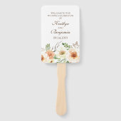 Éventail Programme de mariage campagnard - Programme de mar (Devant)