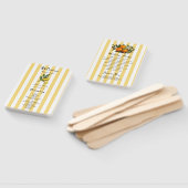 Éventail Programme de mariage Citron Méditerranéen Italien (Non-assemblé)