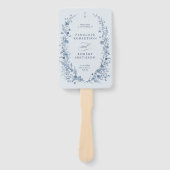 Éventail Programme de mariage classique de jardin français (Devant)
