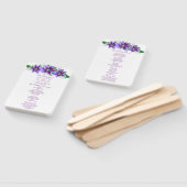 Éventail Programme de mariage Classy Chic Clematis (Non-assemblé)