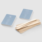 Éventail Programme de mariage Coquillages Côtiers (Non-assemblé)