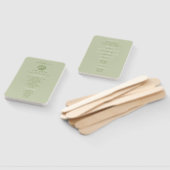 Éventail Programme de mariage côtier en coquillage vert sau (Non-assemblé)