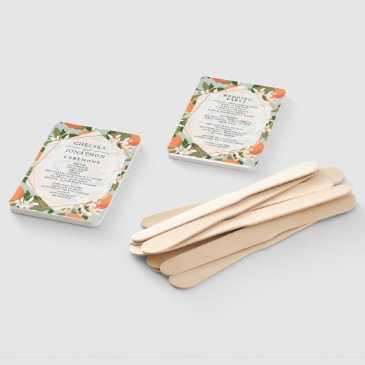 Éventail Programme de mariage d'agrumes et de menthe Ventil (Non-assemblé)