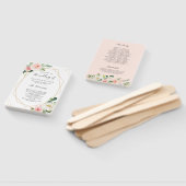 Éventail Programme de mariage de cadre géométrique floral r (Non-assemblé)