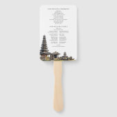 Éventail Programme de mariage de destination à Bali à l'aqu (Dos)