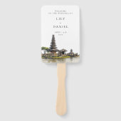 Éventail Programme de mariage de destination à Bali à l'aqu (Devant)