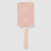 Éventail Programme de mariage de destination à New York (Dos)